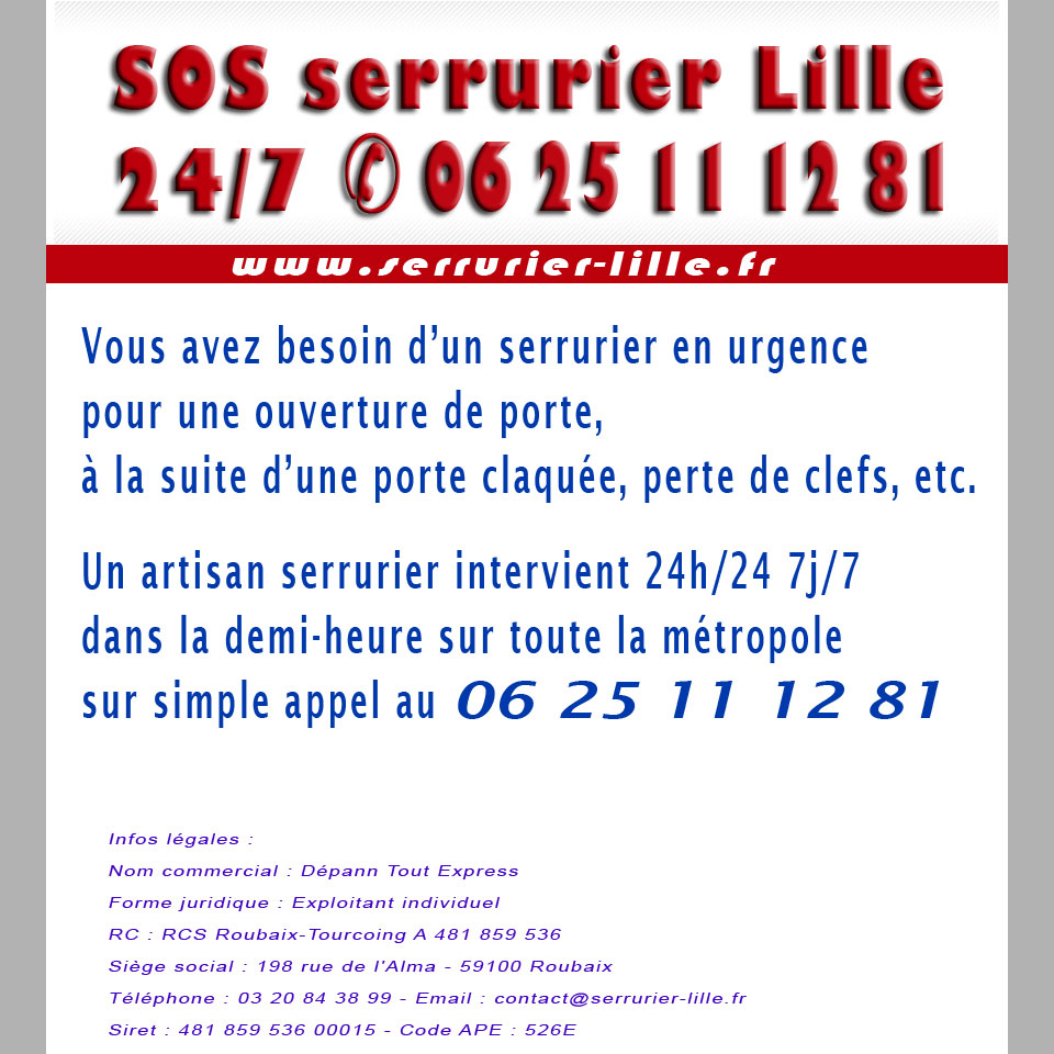 Serrurier Lille
